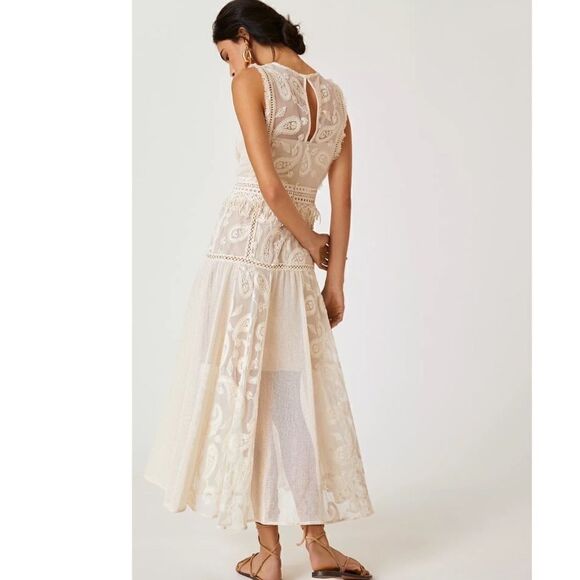Anthropologie Beatrice B Allover Lace Midi Dress - Picture 5 of 12
